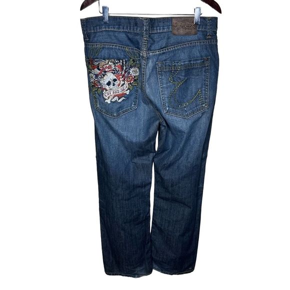 Y2K Marc Ecko Embroidered Jeans 34 - Picture 1 of 5